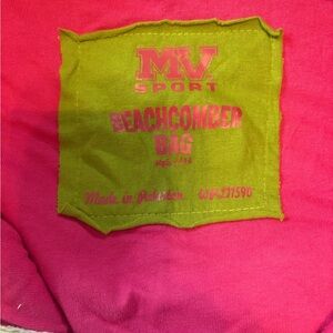 MV Sport Pink and Green Beachcomber Bag